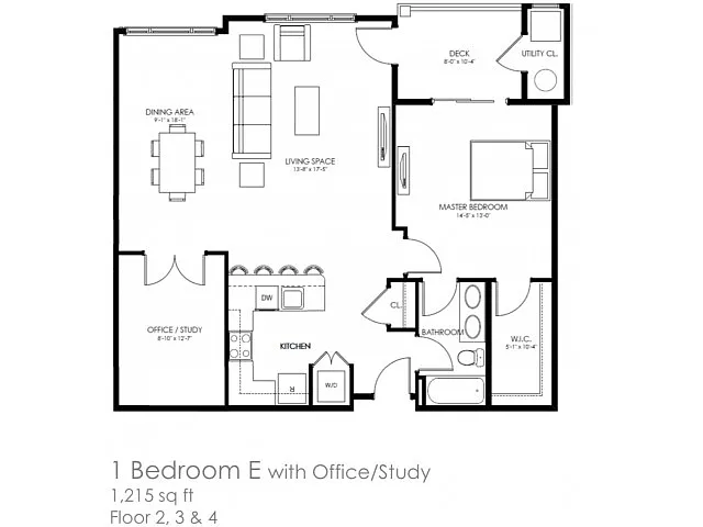 Floor plan 1E