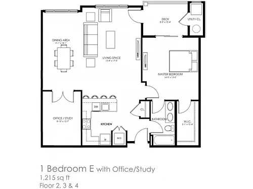 Floor plan 1E