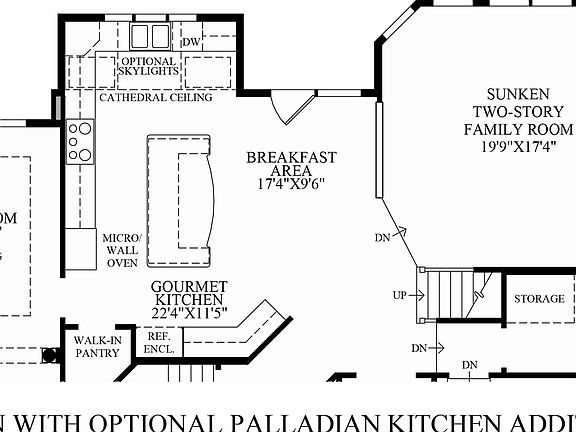 Optional Palladian Kitchen Addition
