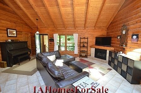 Living Room with LP fire place