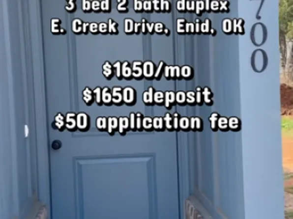 1700 & 1702 E Creek Dr, Enid, OK 73701