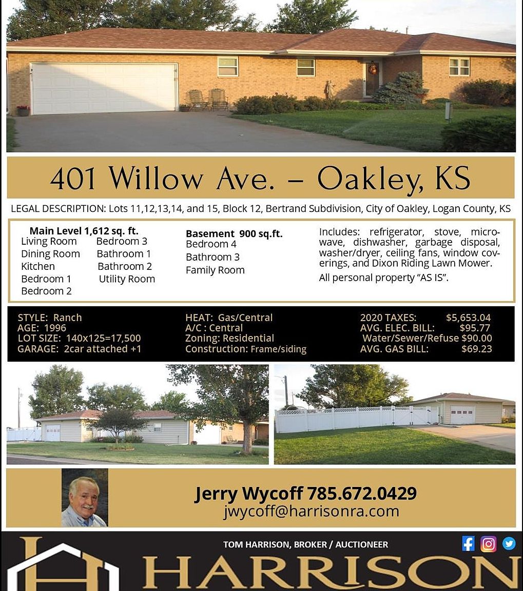 401 Willow Ave, Oakley, KS 67748 | Zillow