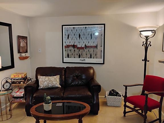 All areas have visibility of the flat screen tv.