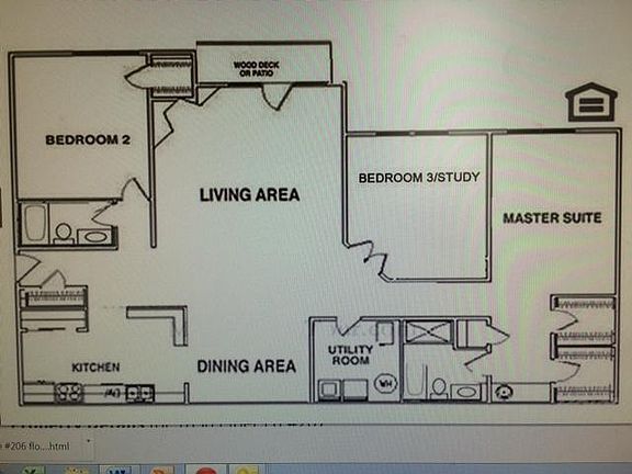 Floor plan of this unit