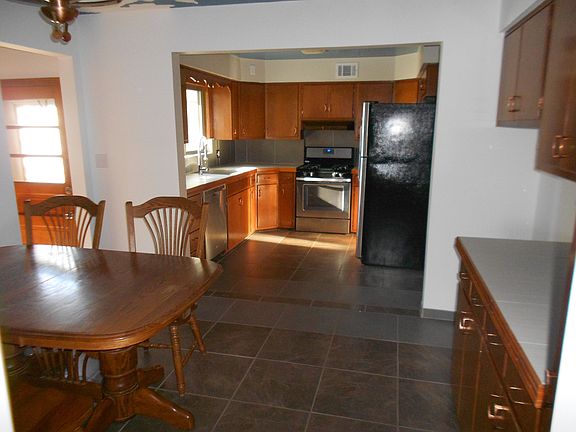 Dining room and kitchen
