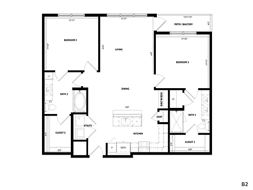 Floor plan B2