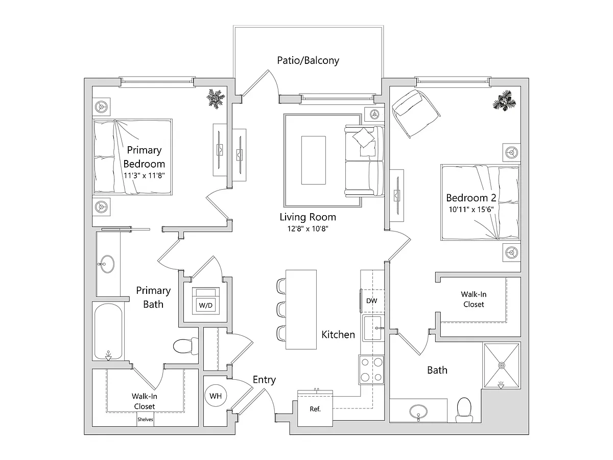 Floor plan 2C