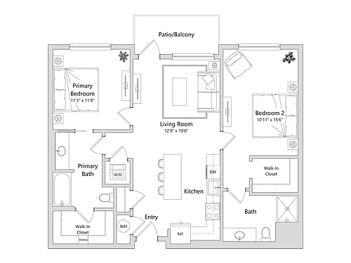 Floor plan 2C