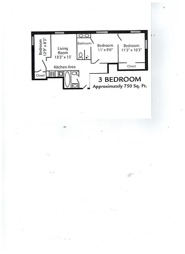 Floor plan 3 Bedroom