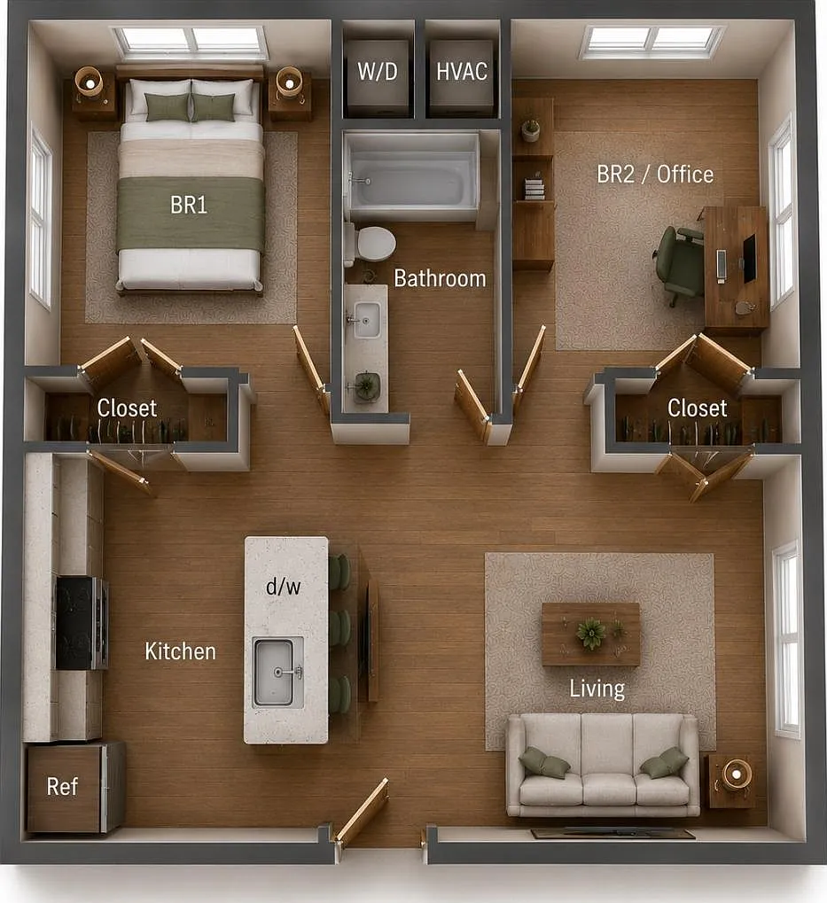 1211 - 1215 Pineview Drive - 1215 - 201 - Urban Flex — Photo 1