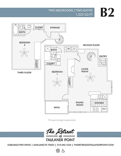 Floor plan 2 Bed/2 Bath Platinum