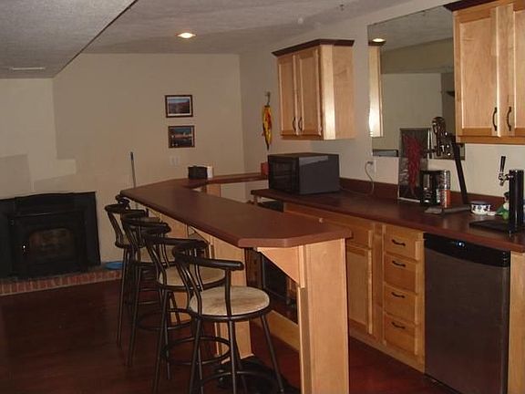 Party bar in the basement