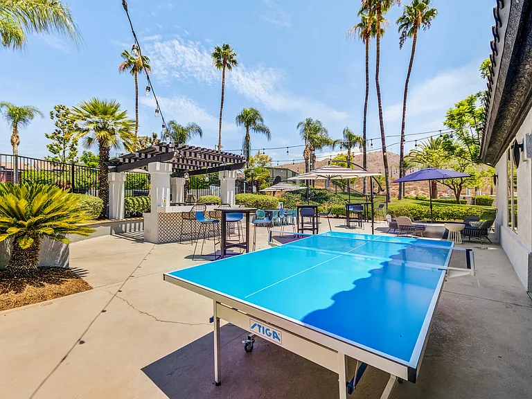 Outdoor Sun Deck Games at The Hills at Quail Run in Riverside, California