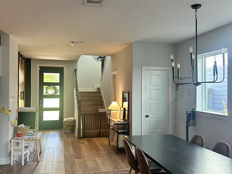 downstairs dining/entry way