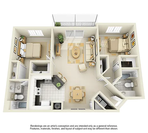 Floor plan B2 - Jefferson