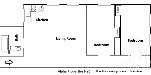 Rented by Alpha Properties NYC I LLC