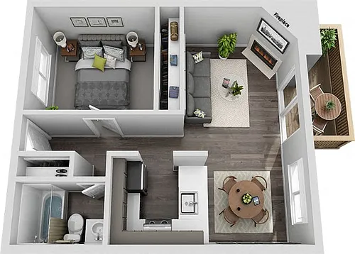 Floor plan 1X1