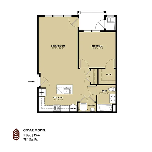 Floor plan Cedar Model