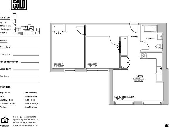 2nd image of 250 Gold St #1125