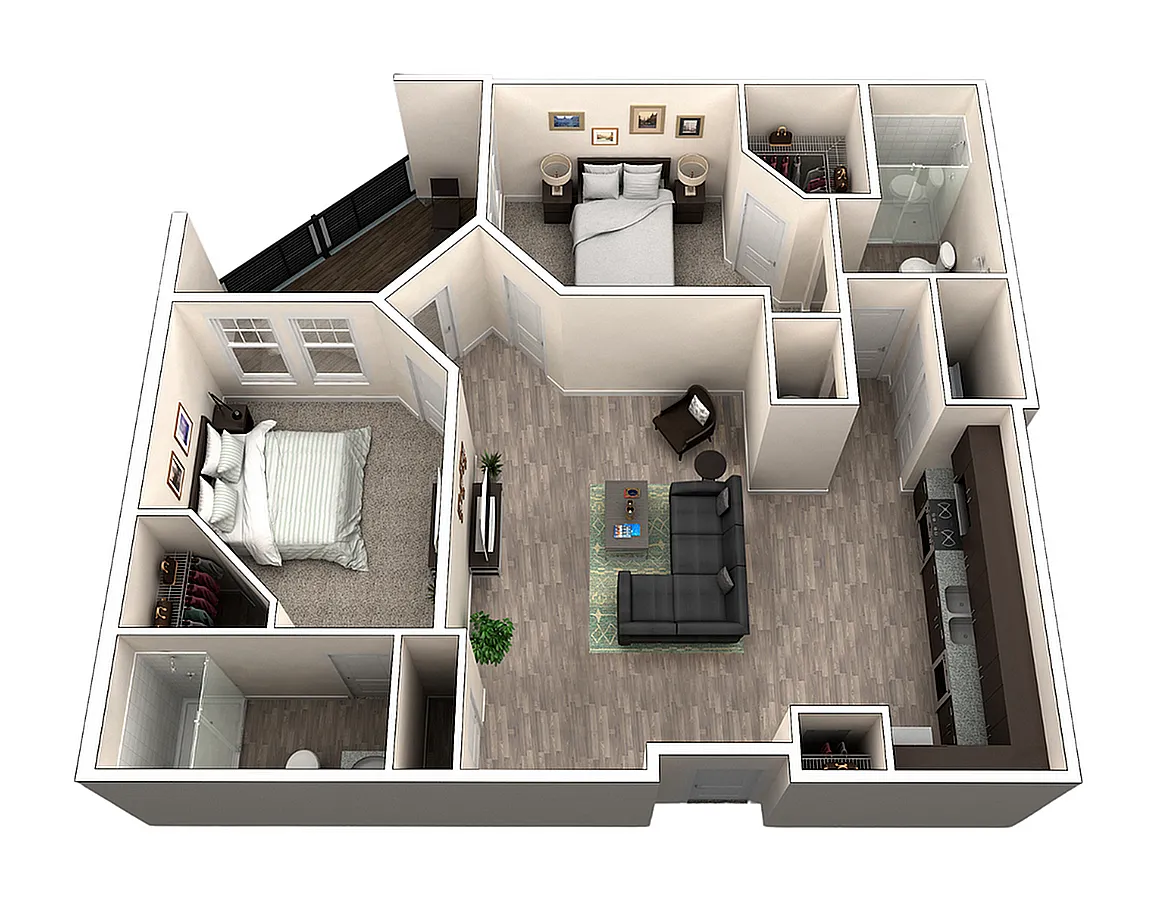 Floor plan Flat 203