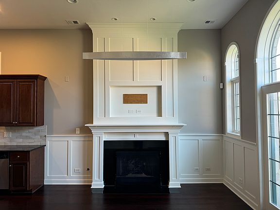 Fireplace and TV mount.