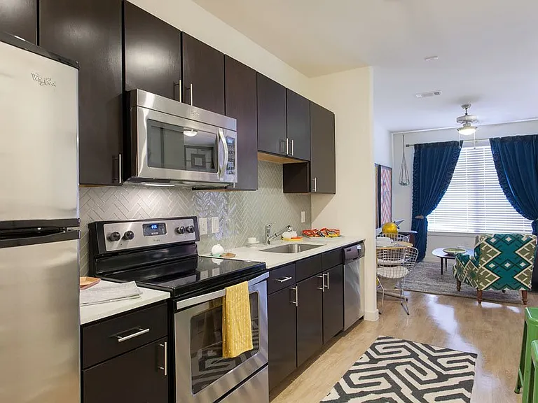 Kitchen and Living Spaces