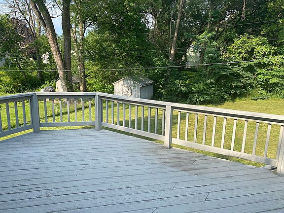 Backyard view from deck