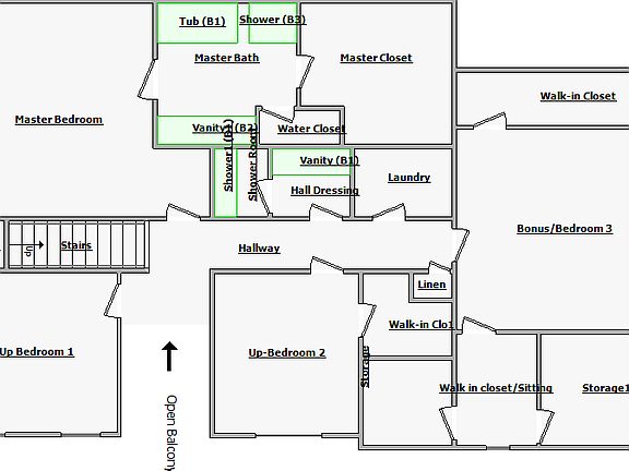 Second Level Floor Plan