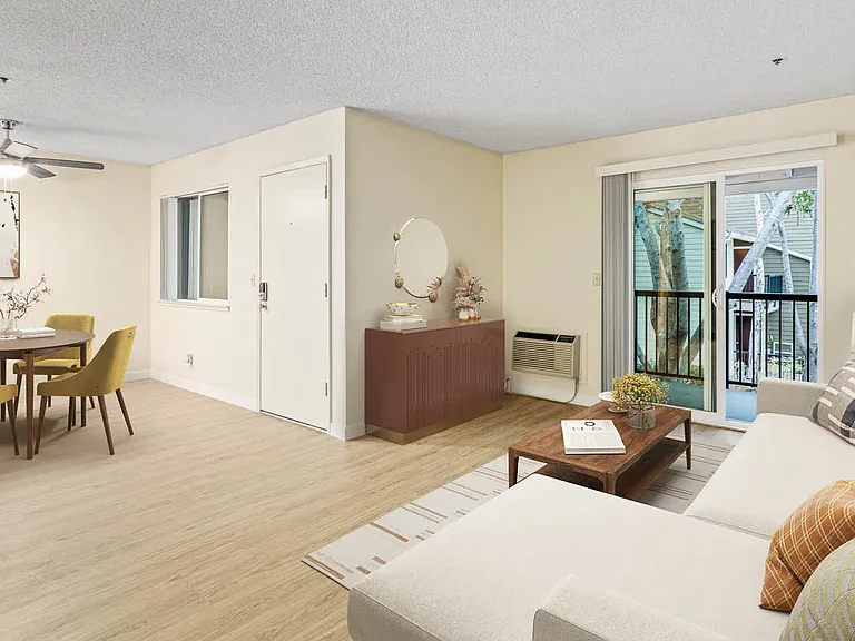 Living Room with Balcony and Hard Surface Flooring