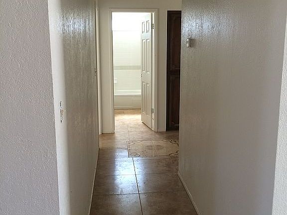 View of hall and main bath