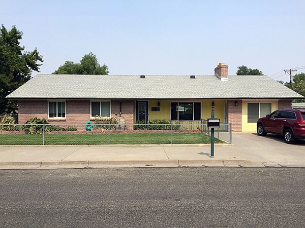 Large ranch-style brick home