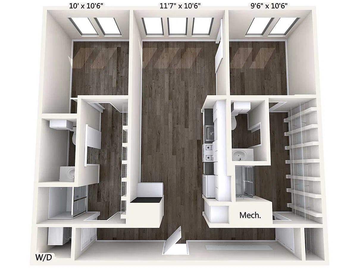 Floor plan B3-standard-terrace