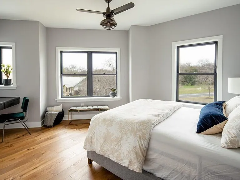 2nd Bedroom, including a built-in desk and a large closet.