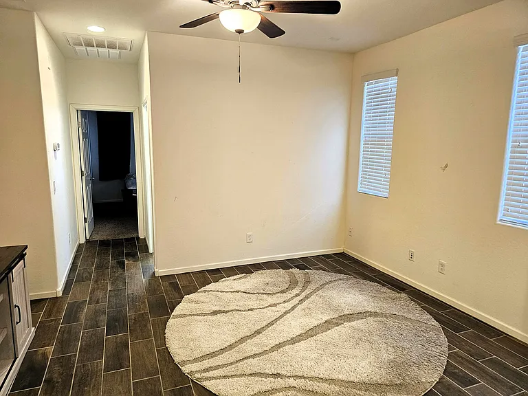 Living room with new TV stand
