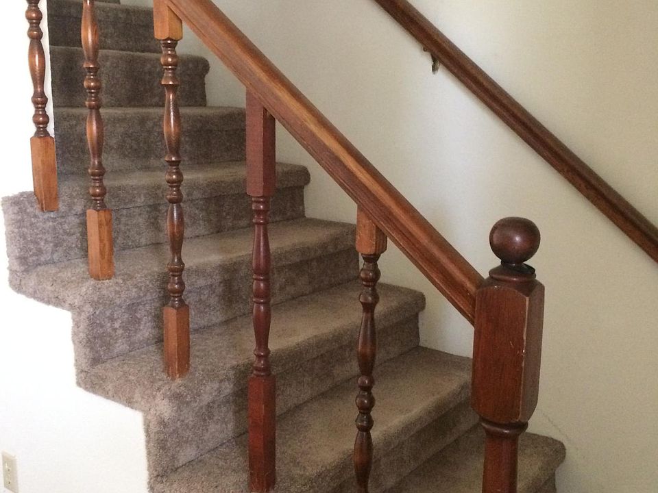 two bedrooms upstairs