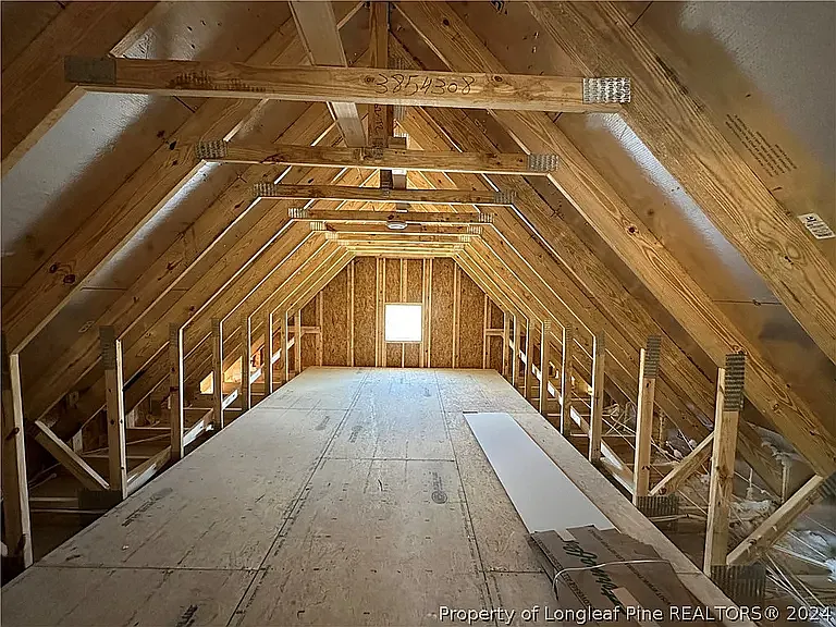 Accessible attic (upstairs)