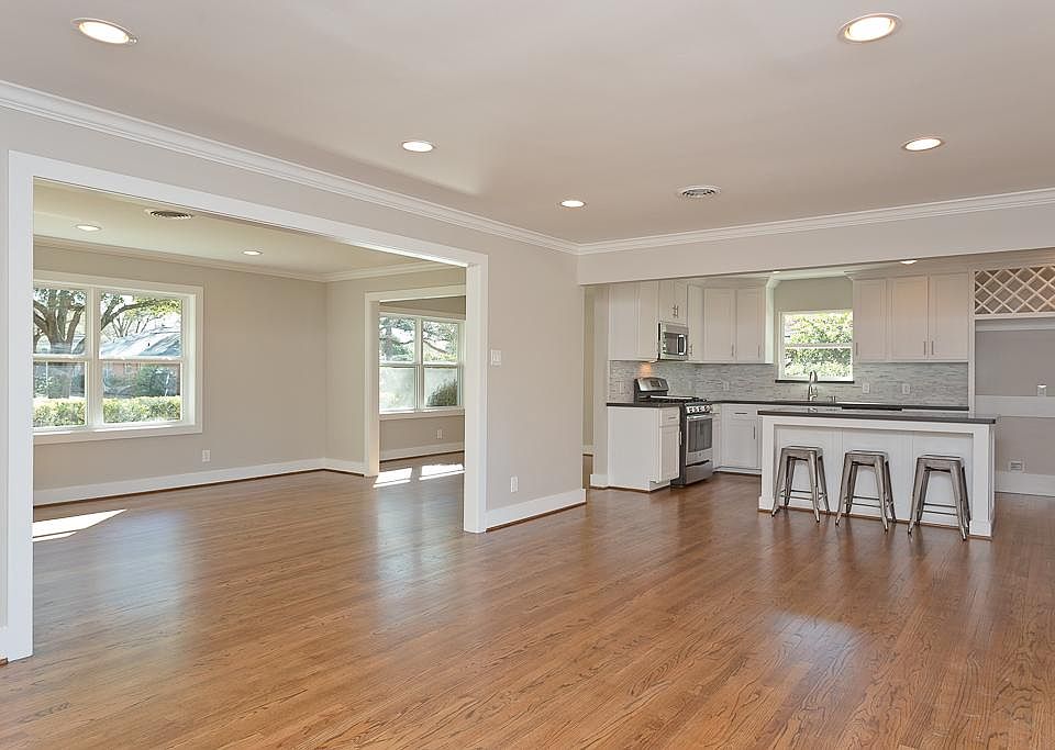 Great floorplan with beautiful  refinished hardwood flooring.