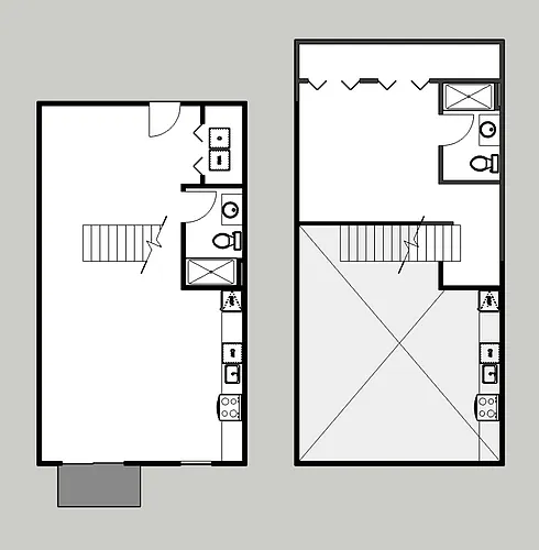 Floor plan Grand Lofted One Bed