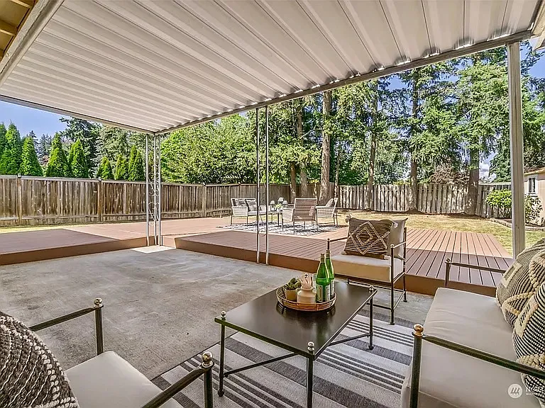 Covered Patio in Backyward