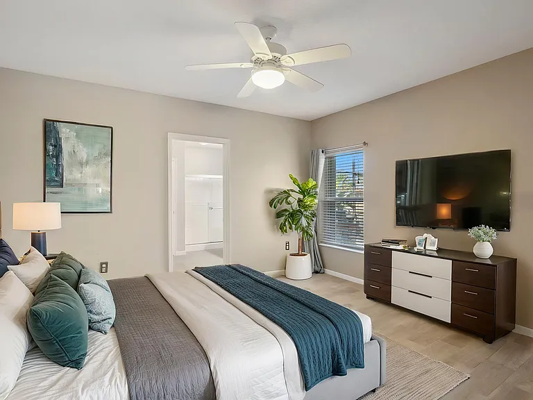 Primary Suite - Virtually Staged to show the room's potential