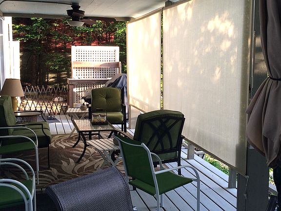 Deck facing the lake.