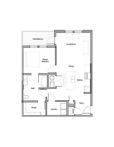 Floor plan 1 Bedroom