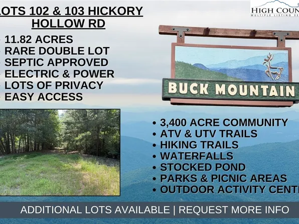 Lot 102 & 103 Hickory Hollow Road, Purlear, NC 28665