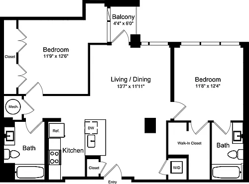 Floor plan 2C2
