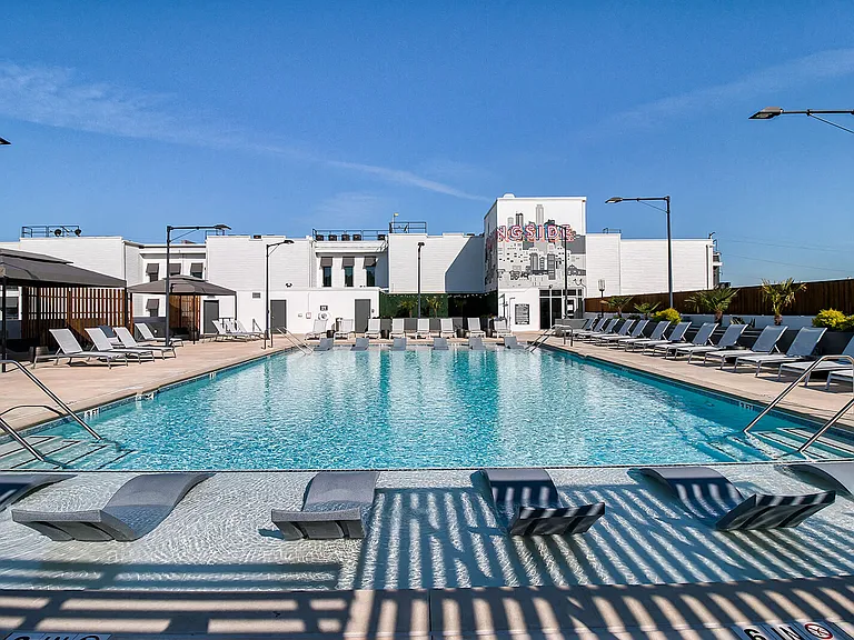 Lounge poolside or relax in a cabana at our all season pool
