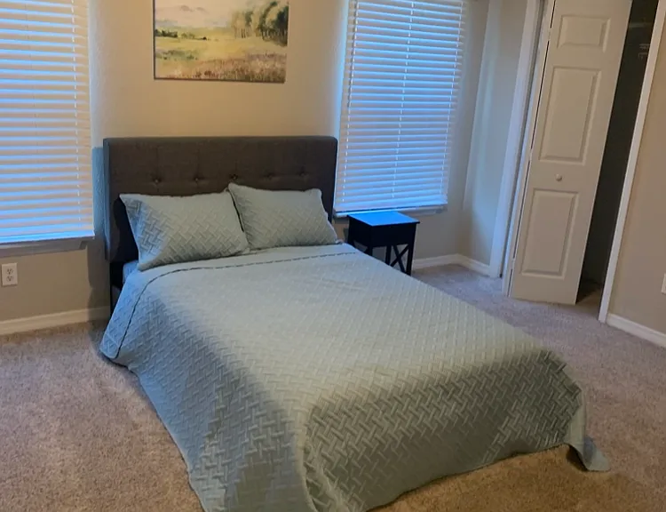 Second bedroom has huge double closet.