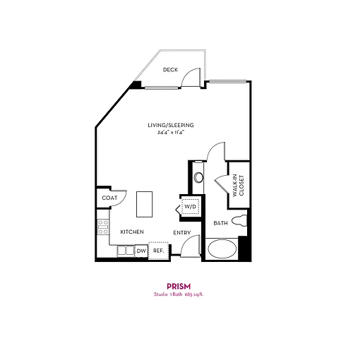 Floor plan Prism Studio