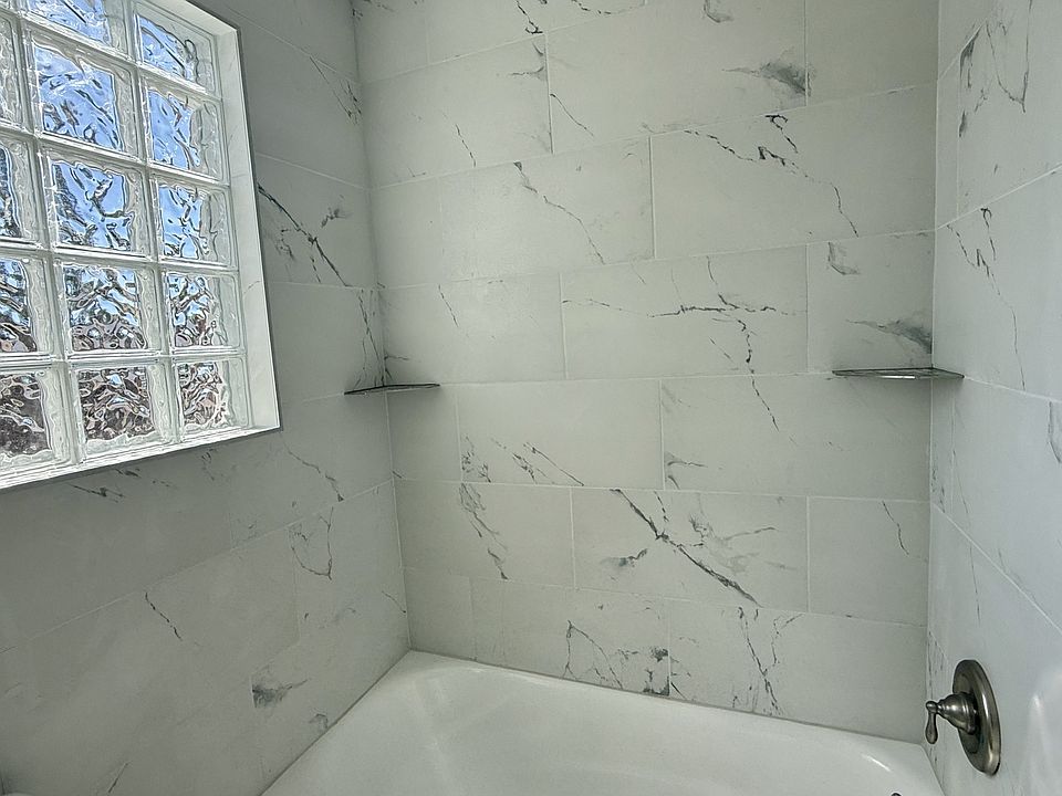 New shower tile