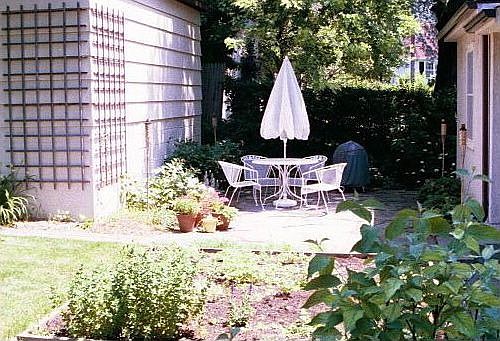 Cozy sheltered patio