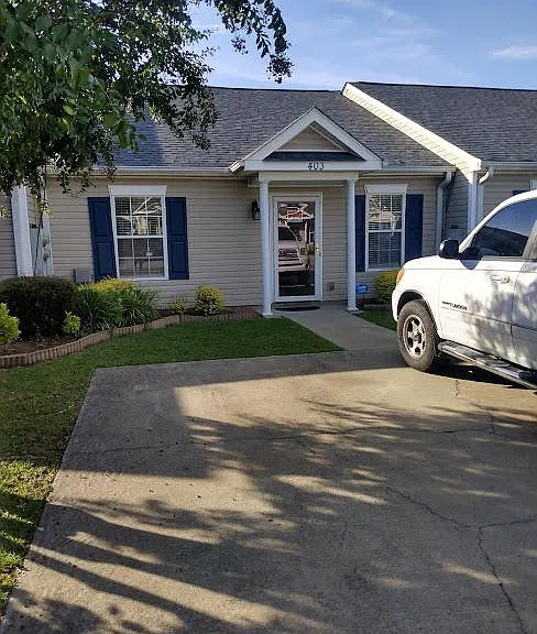 Outside front door